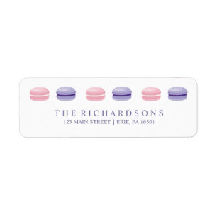 Sweet and Chic Pink und Lila französische Macaron