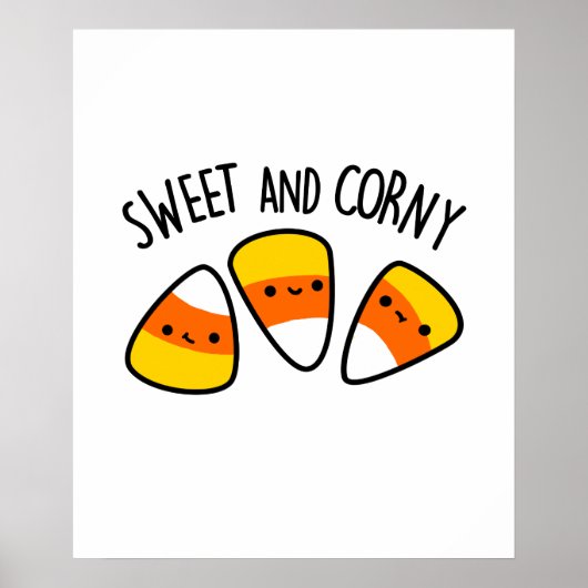 Sweet and Corny Funny Mais Kernels Pub Poster (Vorne)