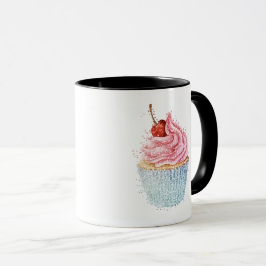 Sweet and Glitter Cupcake Tasse (VorderseiteRechts)