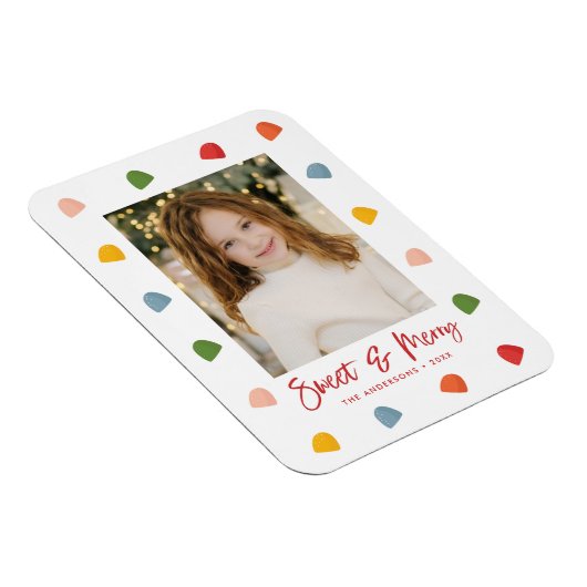 Sweet and Merry Gumdrops Foto Magnet (Rechte Seite)