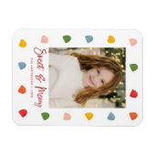 Sweet and Merry Gumdrops Foto Magnet (Horizontal)
