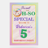 Sweet and Oh-So Special Geburtstag Doughnut Acrylschild (Vorderseite)