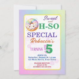 Sweet and Oh-So Special Geburtstag Doughnut Einladung