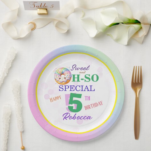 Sweet and Oh-So Special Geburtstag Doughnut Pappteller (Hochzeit)