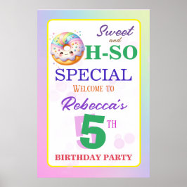 Sweet and Oh-So Special Geburtstag Doughnut Poster