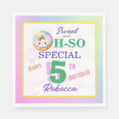 Sweet and Oh-So Special Geburtstag Doughnut Serviette (Vorderseite)