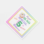 Sweet and Oh-So Special Geburtstag Doughnut Serviette (Ecke)