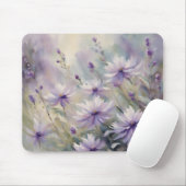 Sweet and Romantic Purple Flowers Mousepad (Mit Mouse)