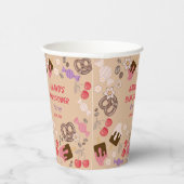 Sweet and Salty Baby Dusche Beige Pappbecher (Rechts)