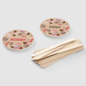 Sweet and Salty Baby Shower Beige Set Fans Fächer (Non-assembled)