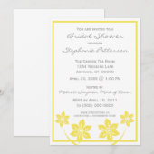 Sweet and Sassy Blume Bridal Dusche Einladung (Vorne/Hinten)