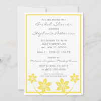 Sweet and Sassy Blume Bridal Dusche Einladung