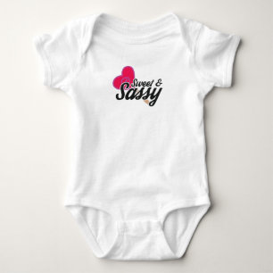 Sweet and Sassy Novelty Quotes Baby Strampler