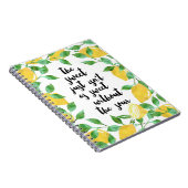 Sweet and Sour Lemon Quote Notebook Notizblock (Rechte Seite)