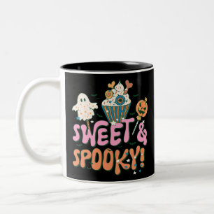 Sweet and Spooky Creepy Spooky Fun Halloween Zweifarbige Tasse