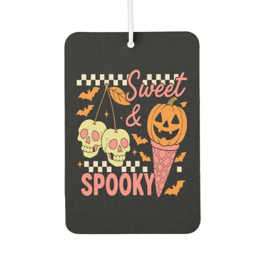 Sweet and Spooky Cute Halloween Autolufterfrischer (Vorderseite)