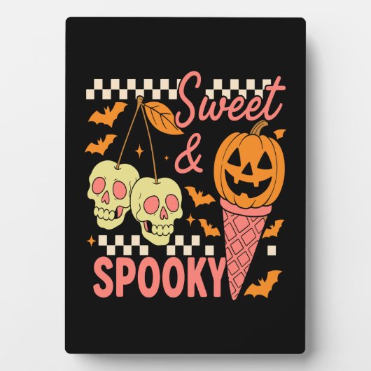 Sweet and Spooky Cute Halloween Fotoplatte (Vorderseite)