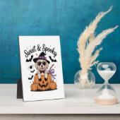 Sweet and Spooky Dog Halloween Fotoplatte (Seite)