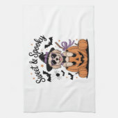 Sweet and Spooky Dog Halloween Geschirrtuch (Vertikal)