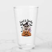 Sweet and Spooky Dog Halloween Glas (Vorderseite)