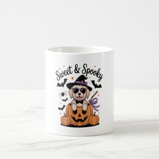 Sweet and Spooky Dog Halloween Kaffeetasse (Mittel)