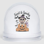 Sweet and Spooky Dog Halloween Schneekugeln (Vorderseite)