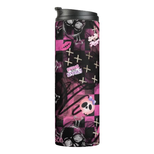 Sweet and Spooky Halloween Personalisiert Thermosbecher (Nach rechts gedreht)