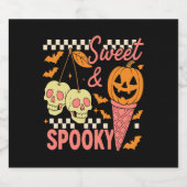 Sweet and Spooky Niedlich Halloween Schaumweinetikett (Einzelnes Label)