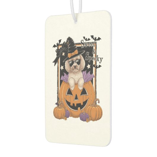 Sweet and Spooky Poodle and Pumpkin Autolufterfrischer (Links)