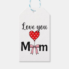 Sweet and stylish “Love You Mom” Geschenkanhänger