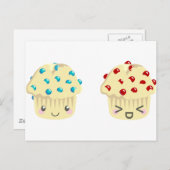Sweet and Tart Muffin Pair Postkarte (Vorne/Hinten)