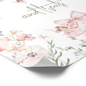 Sweet and Treats Fairy Birthday Lilac Wildflower Poster (Ecke)