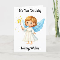 Sweet Angel Birthday Grußkarte