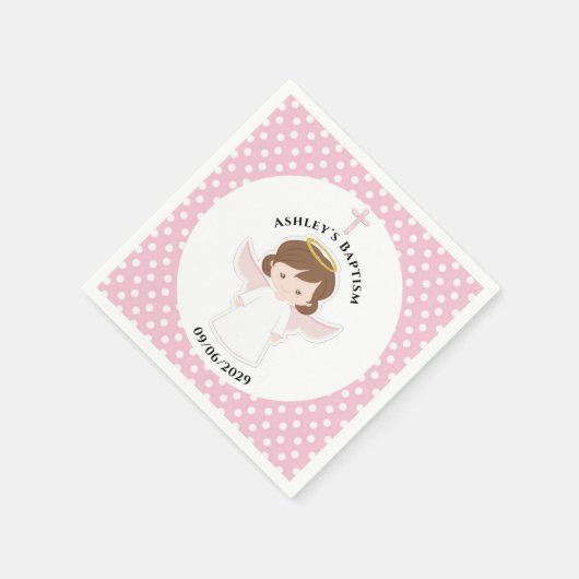 Sweet Angel Taufe Erste Kommunion Party Serviette (Ecke)