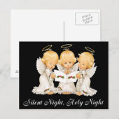 Sweet Angels Stille Nacht Postkarte (Vorne/Hinten)