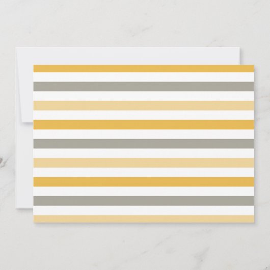 Sweet Animals Safari Striping Baby Dusche Einladung (Rückseite)