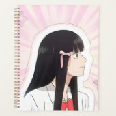 Sweet Anime Girl Ästhetischer Planer (Vorderseite)