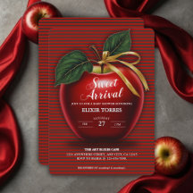 Sweet Ankunft Red Apple Baby Dusche