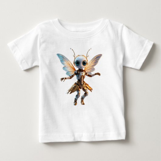 Sweet Ant Girl Dancing Robot Pixie Baby T-shirt (Vorderseite)