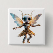 Sweet Ant Girl Dancing Robot Pixie Button (Vorderseite)