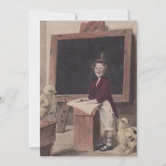 Sweet Antique School Teacher Bildung Einladungen (Vorderseite)