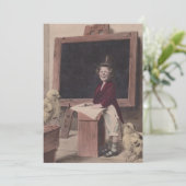 Sweet Antique School Teacher Bildung Einladungen (Stehend Vorderseite)