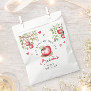 Sweet Apfel unserer Geburtstagsparty Geschenktütchen