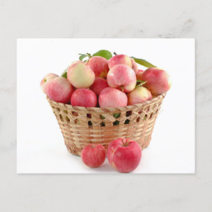 Sweet Apple Fruit Basket Postkarte