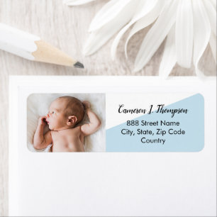 "Sweet Arrival" Personalisiertes Baby Foto Return