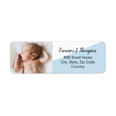 "Sweet Arrival" Personalisiertes Baby Foto Return (Vorne)