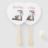 Sweet Art Zeichnend Sommerzeit Set der Fans Fächer (Vorne und Hinten)