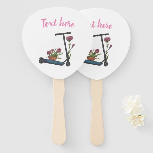 Sweet Art Zeichnend Sommerzeit Set der Fans Fächer (Vorne und Hinten)