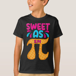 Sweet As 3.14 Pie Funny Pi Day Mathe Teacher Boys T-Shirt