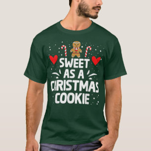 Sweet as a Christmas Cookie Xmas Gingerbread Mann T-Shirt